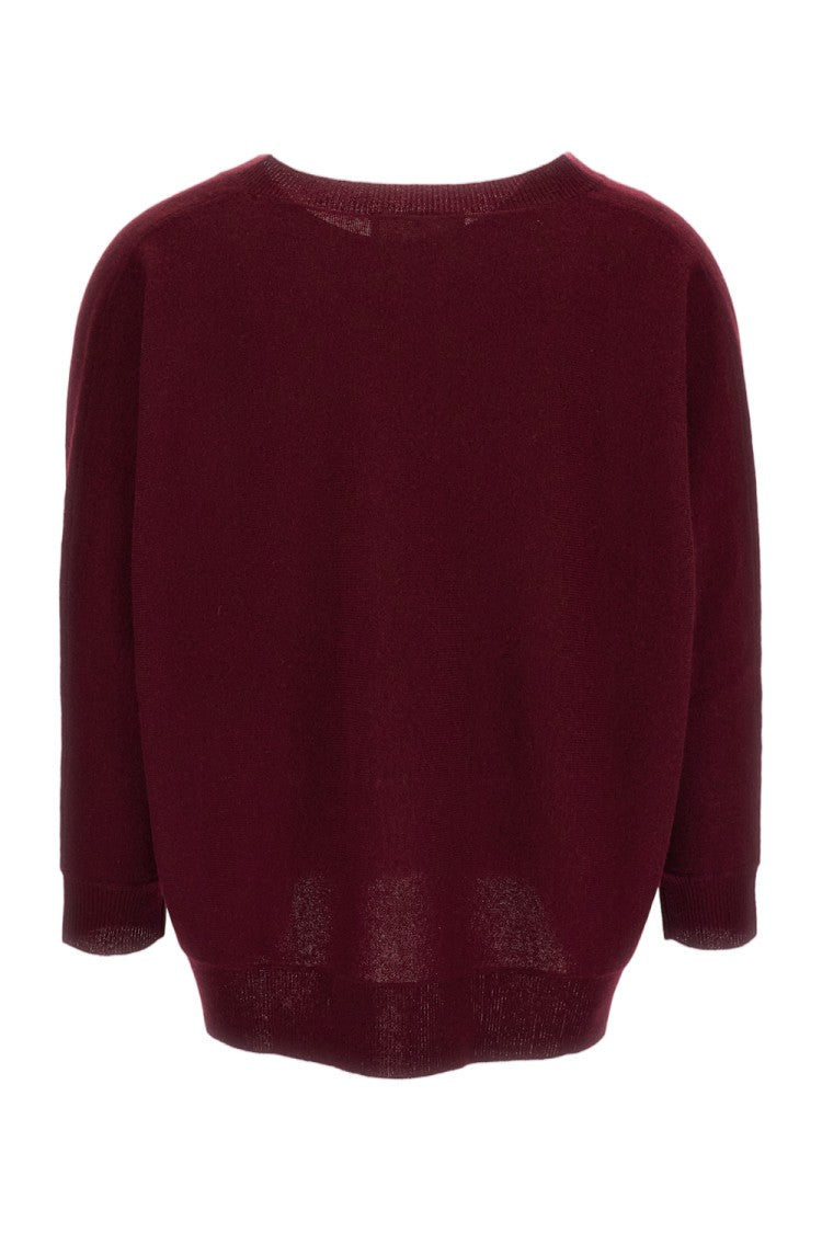 Lisa Yang Red Kenny V-Neck Cashmere Sweater