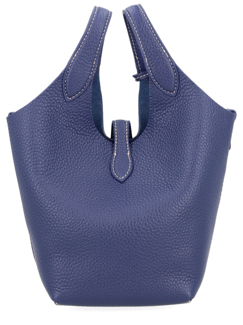 Polo Ralph Lauren Polo Play Small Textured Leather Tote Bag