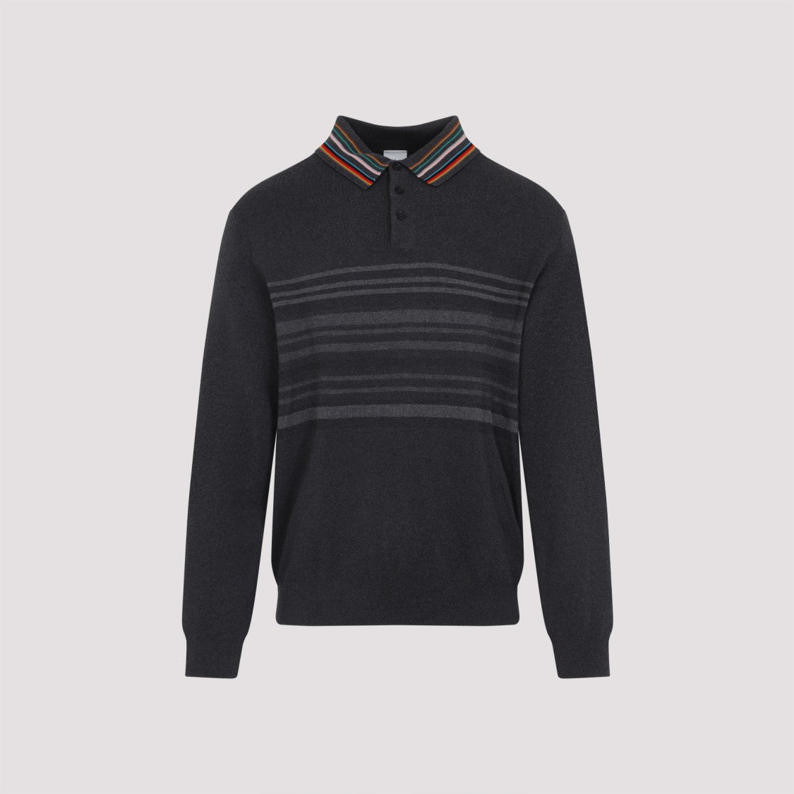Paul Smith Ls Black Cotton Polo