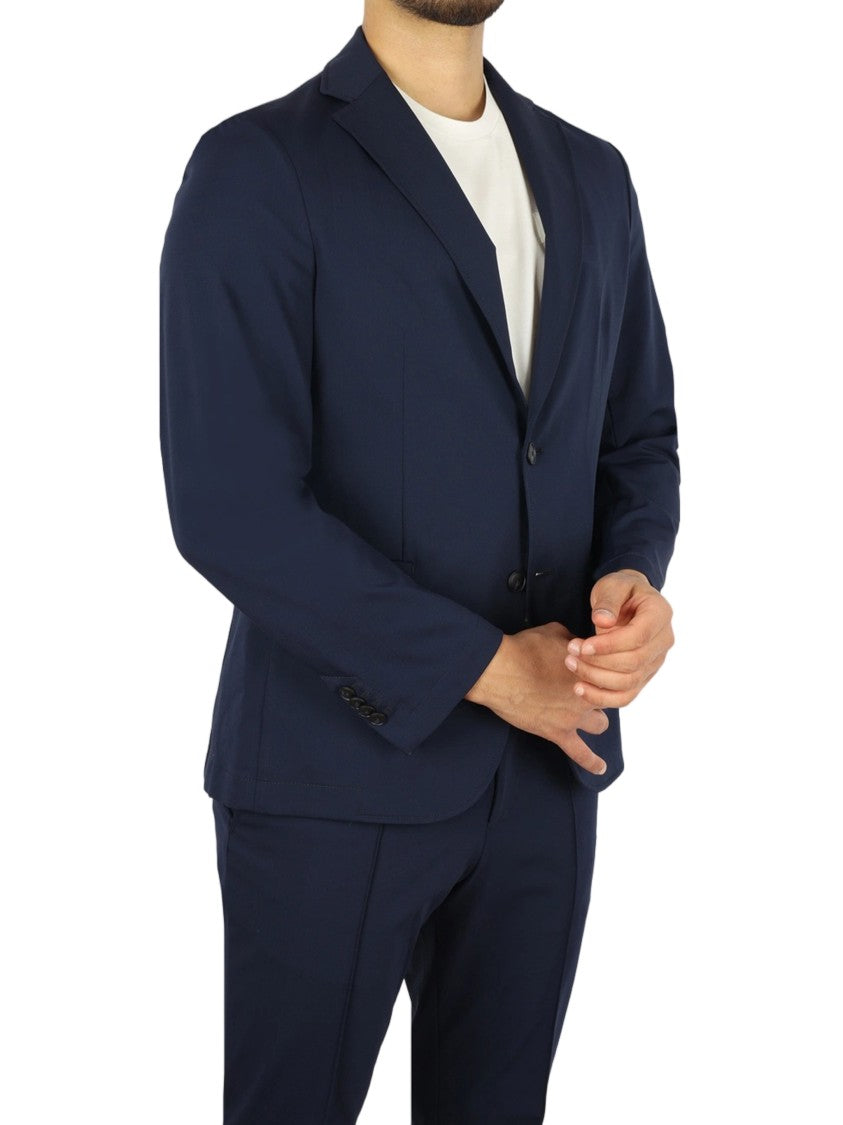 Hugo Boss Blue Tailored Slim Two-Piece Polyamide Suit