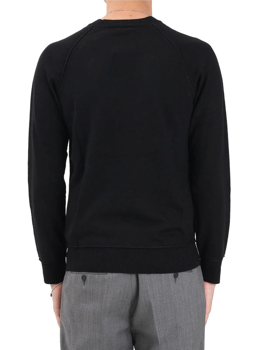 Blauer Black Acrylic-Wool Blend Crewneck Sweater
