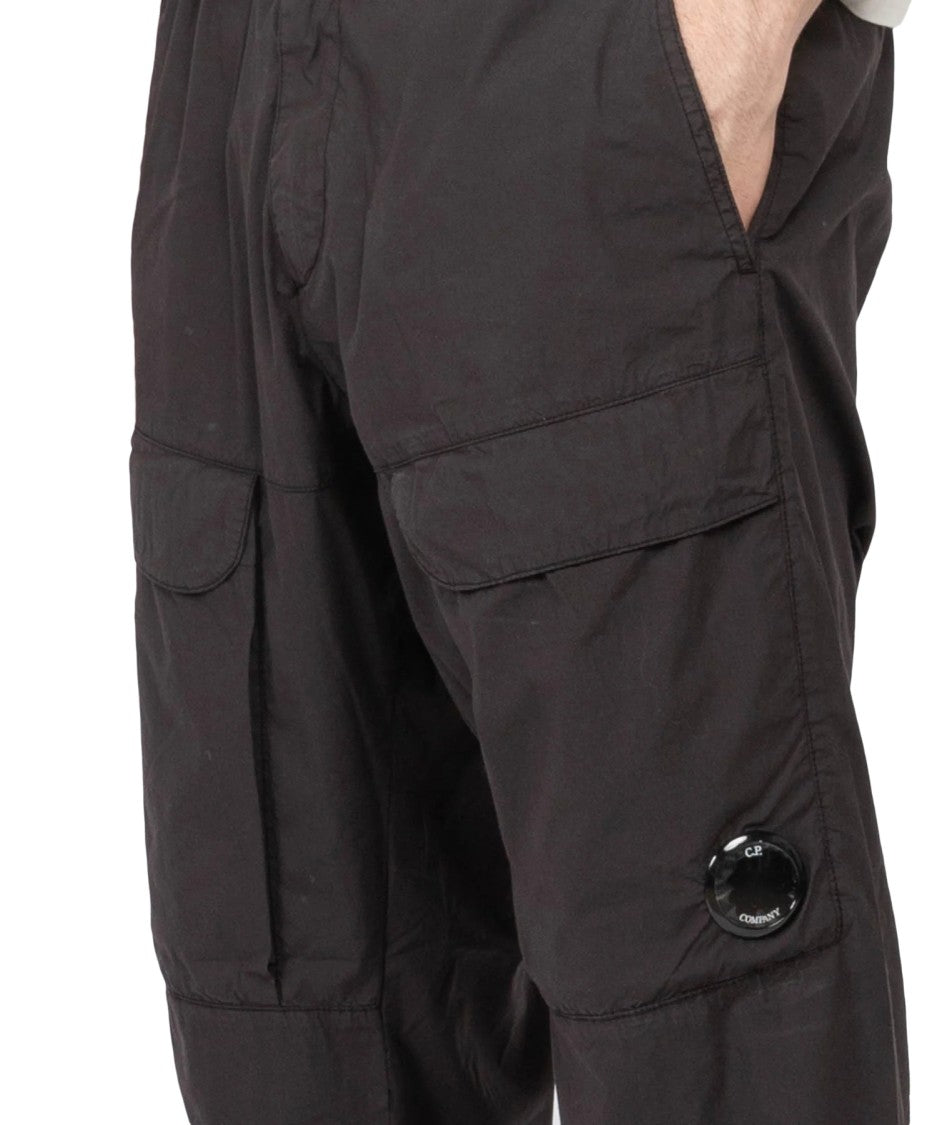 C.P. Company Straight Pants With Cargo Pockets And Smooth Finish