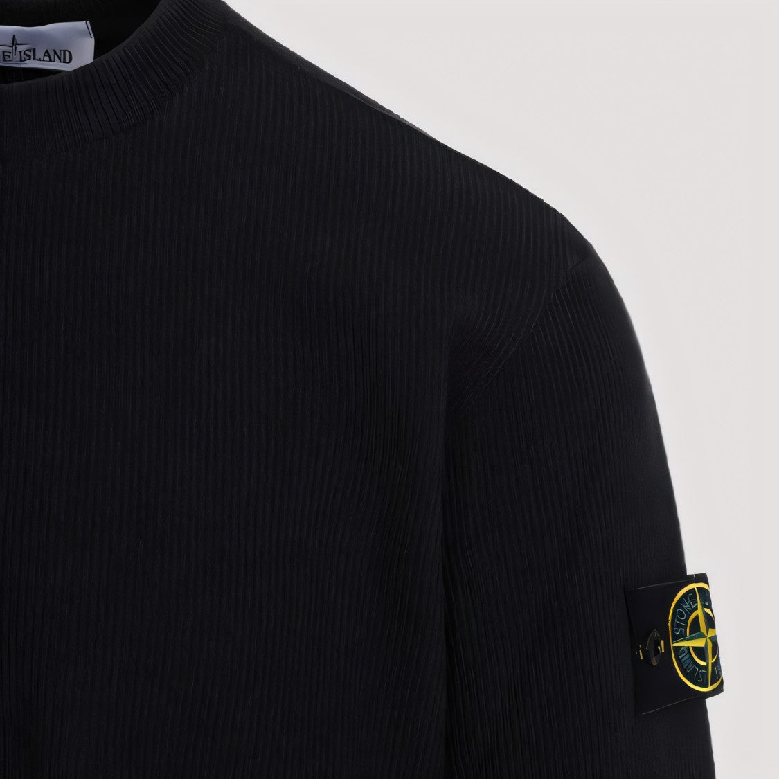 Stone Island Classic Crew Neck Black Sweater