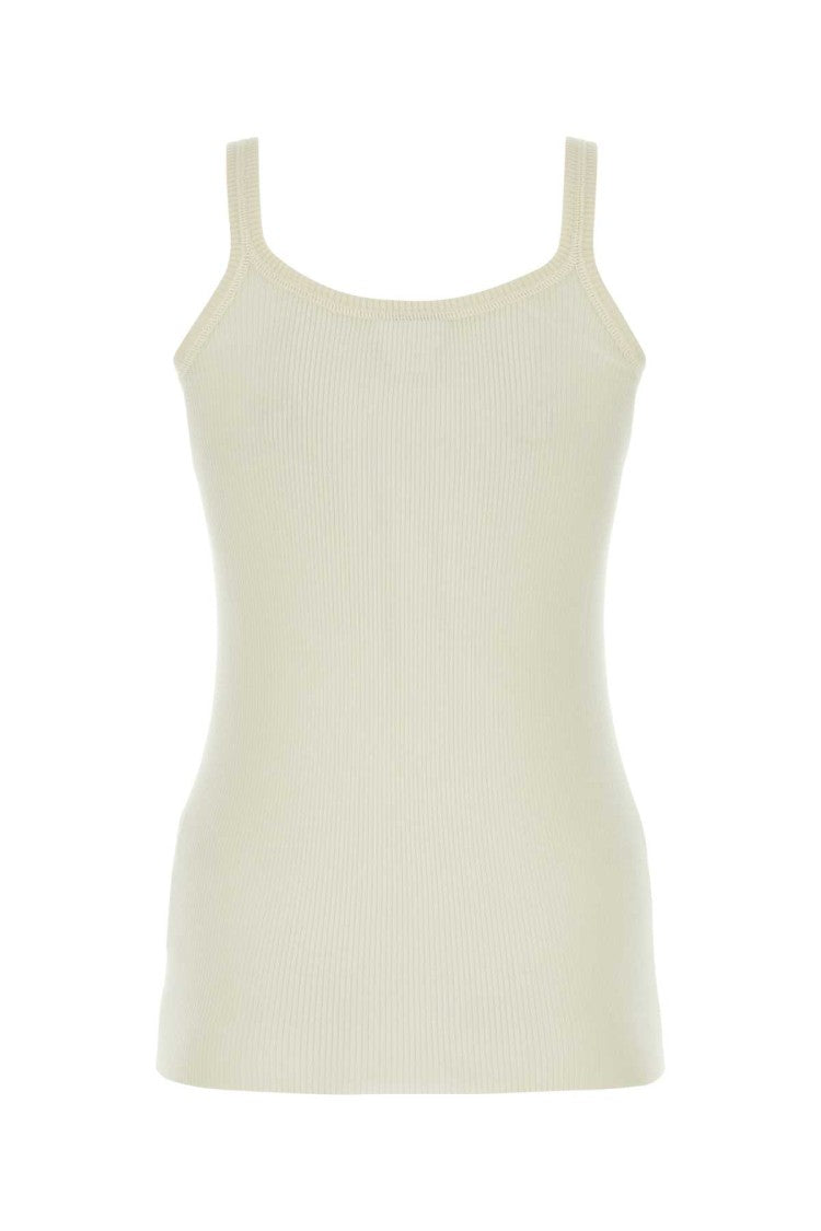 Bottega Veneta Ivory Wool Tank Top