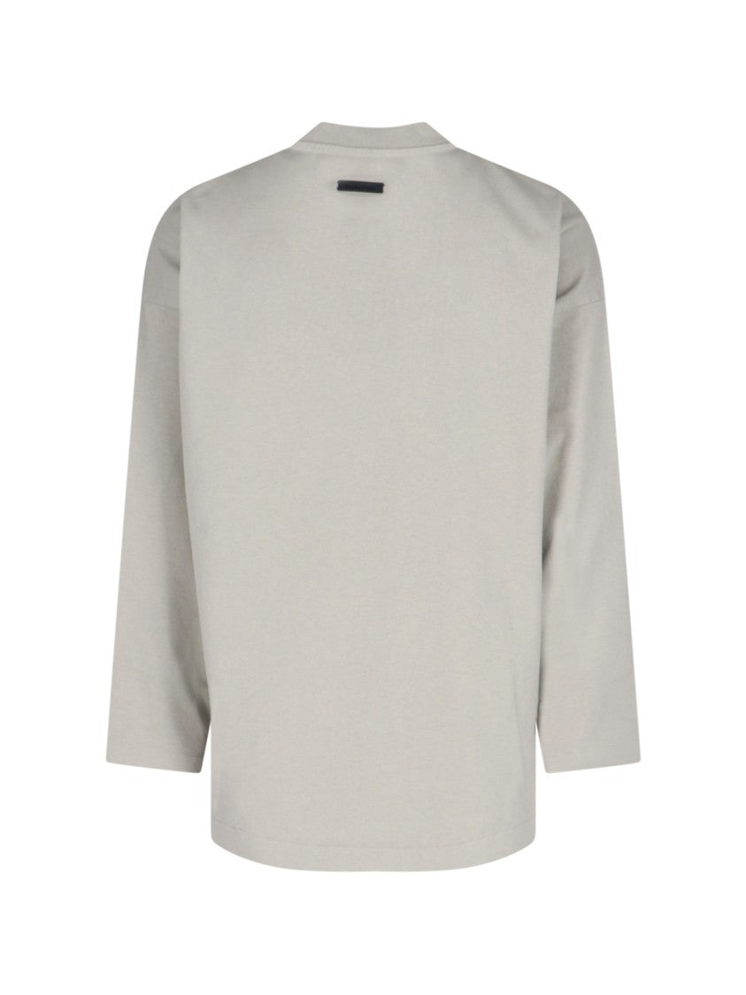 Fear Of God Grey Long-Sleeved T-Shirt