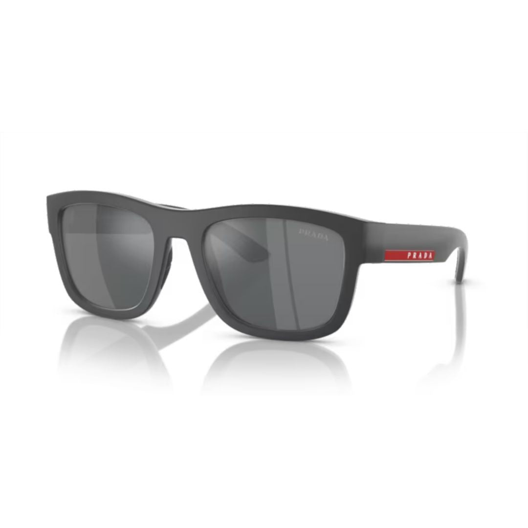 Prada Linea Rossa 0Ps 01Zs Sporty Matte Black Rectangular Sunglasses