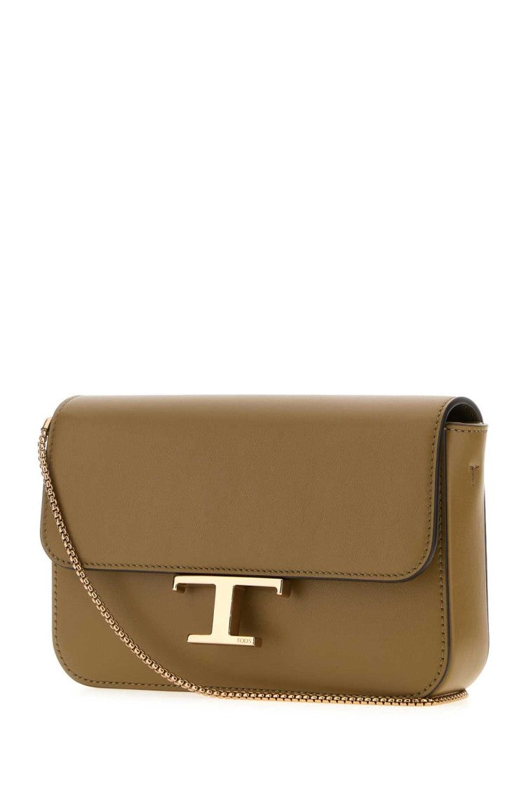 Tod's Olive Green Leather Micro Crossbody Bag