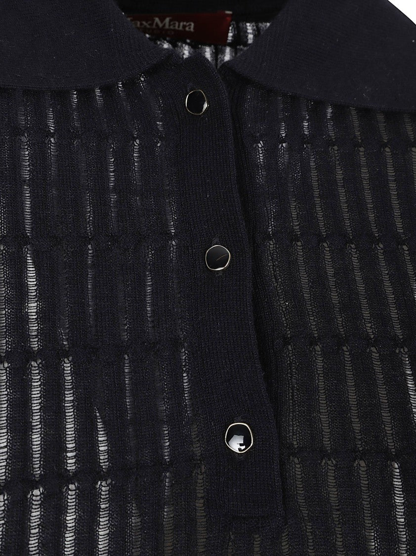 Max Mara Wool And Silk Blend Polo Shirt
