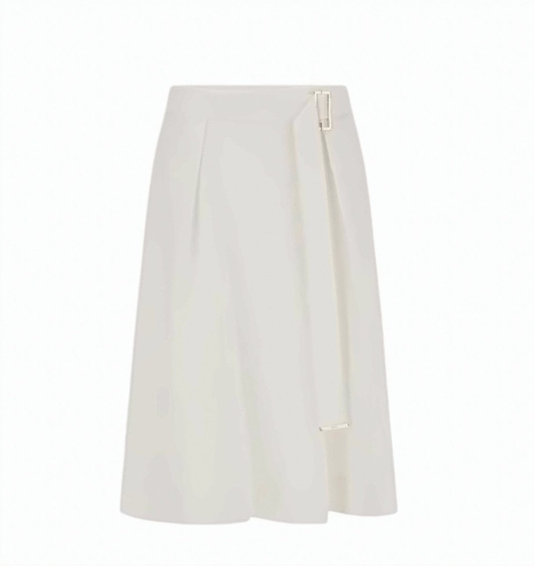 Herno Mmlrane Cotton Blend Flared Skirt