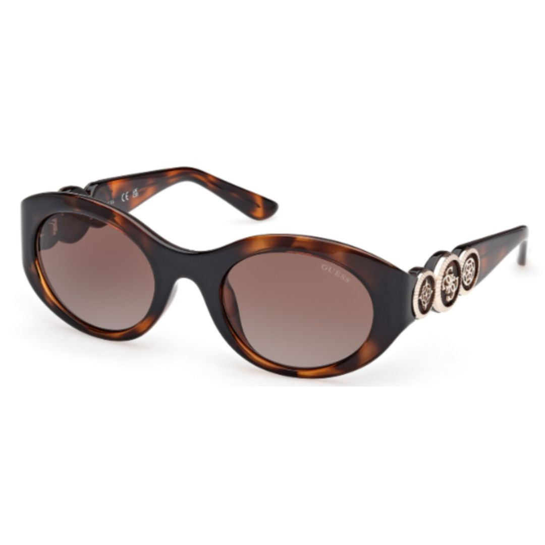 Guess Gu00198-H Oval-Shaped Tortoiseshell Sunglasses