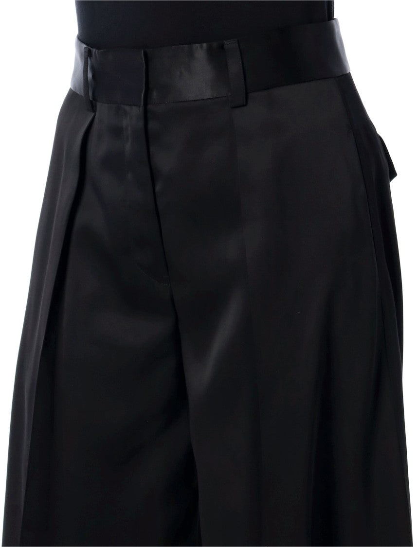 Jil Sander Satin Palazzo Pants