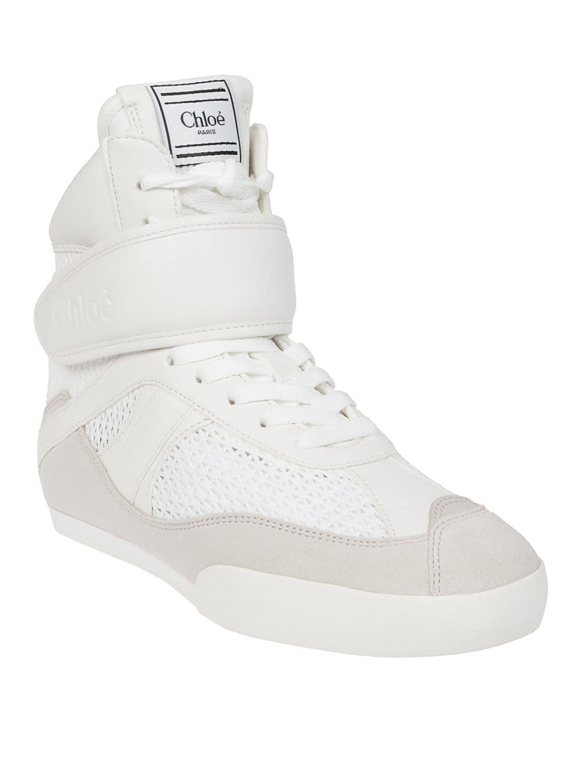 Chloé High-Top Sneakers With Embossed Logo