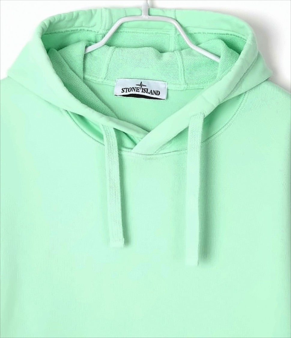 Stone Island Pastel Mint Green Pullover Hoodie