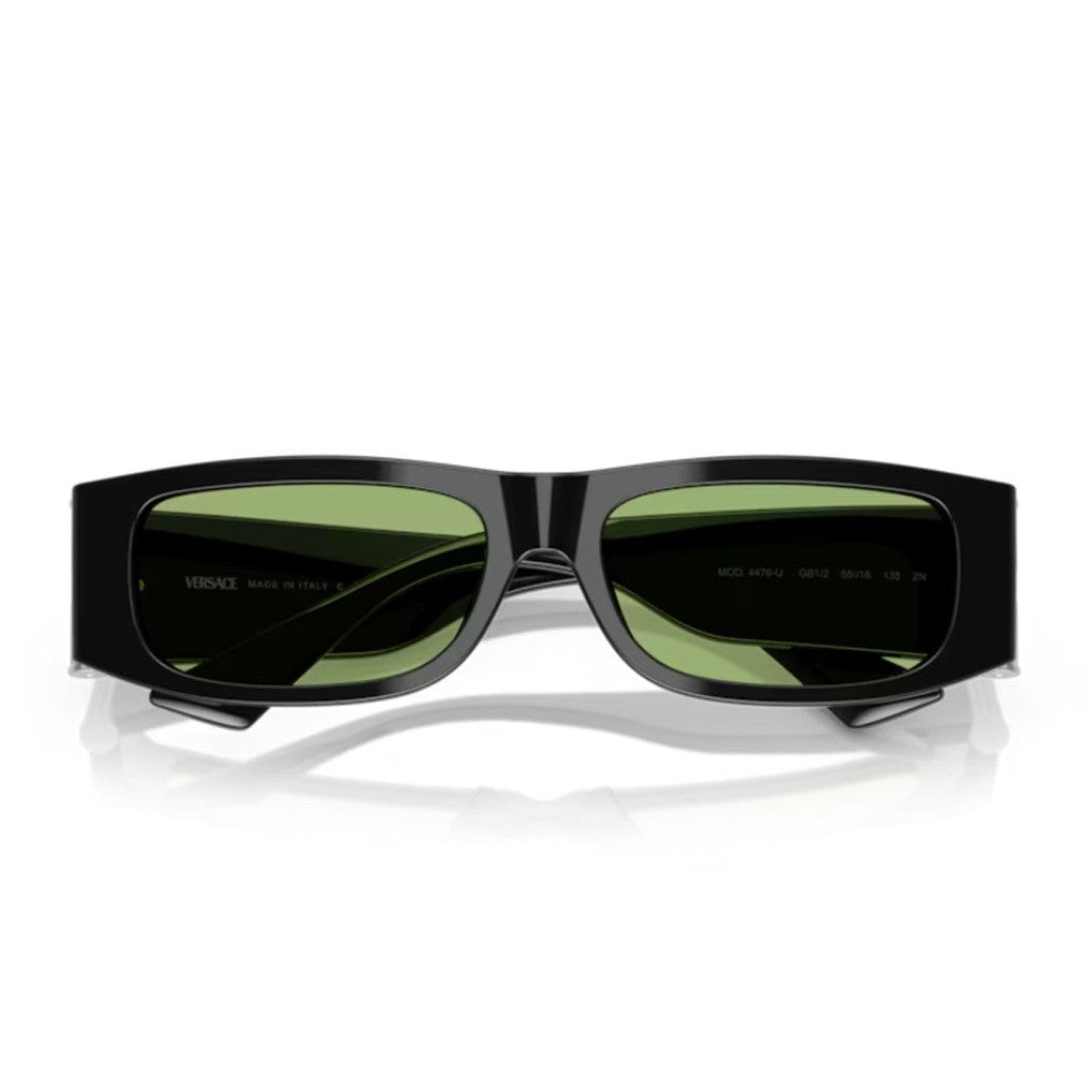 Versace Black 0Ve4476u Medusa Glam Acetate Rectangular Sunglasses