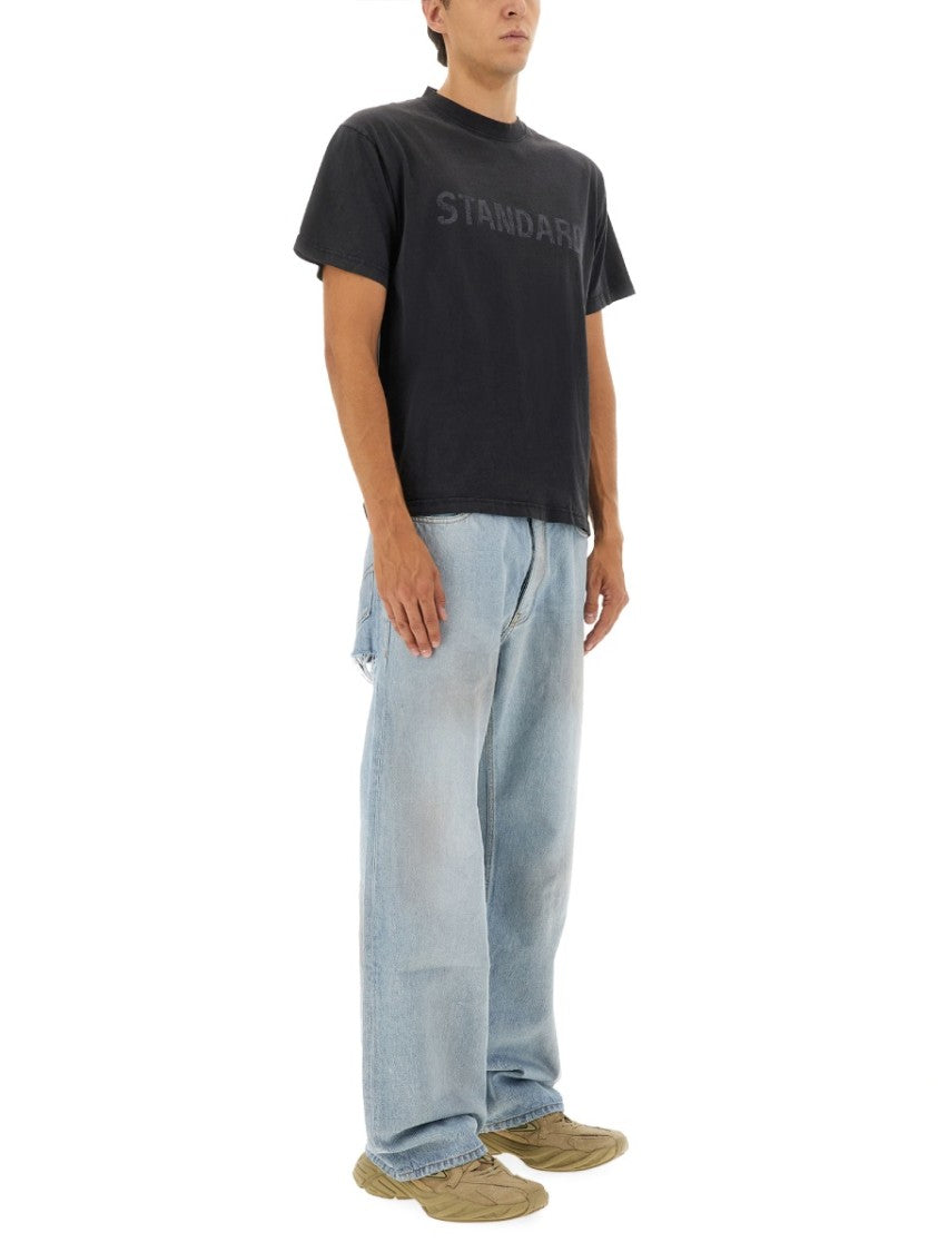 Balenciaga Deconstructed Loose-Fit Denim Jeans