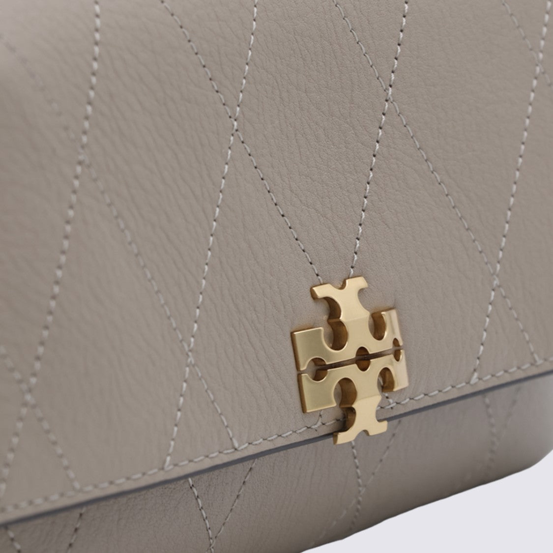 Tory Burch Quilted Rectangular Tory Burch Handbag With Gold-Tone Logo Clasp