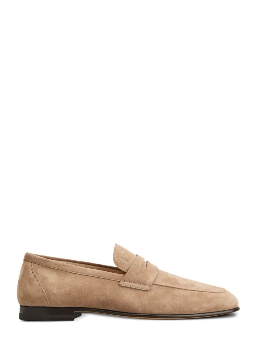 Tod's Deconstructed Brown Suede Loafer