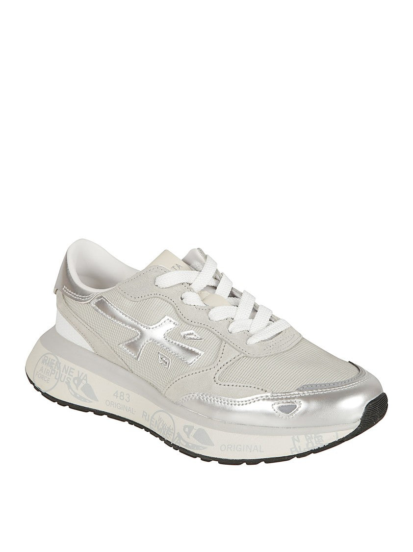Premiata Retro-Inspired Sneakers With Silver-Plated Inserts