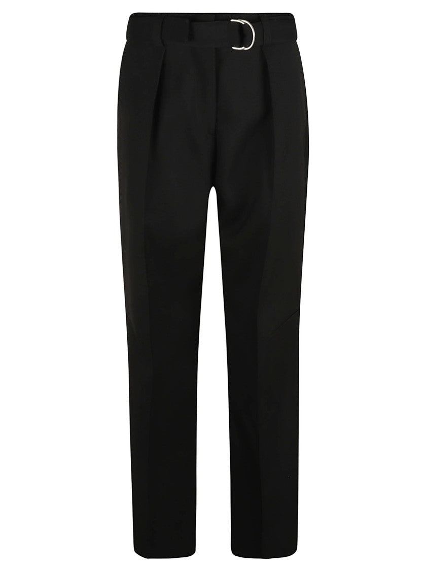 Jil Sander High-Waisted Tailored Trousers With Belt Detail