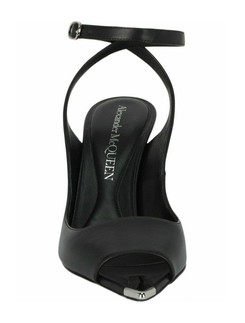 Alexander Mcqueen Punk Peep Toe Sandals