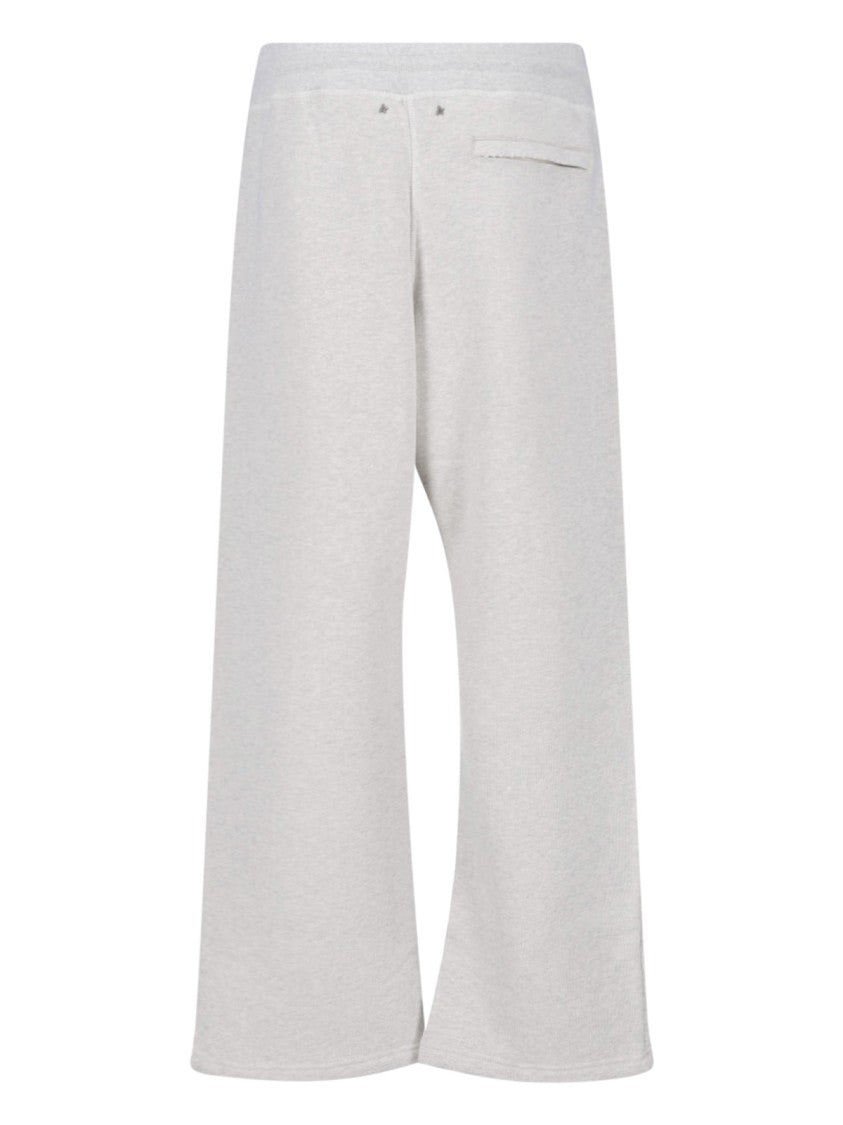 Golden Goose Cropped Wide-Leg Trousers With Drawstring Waistband