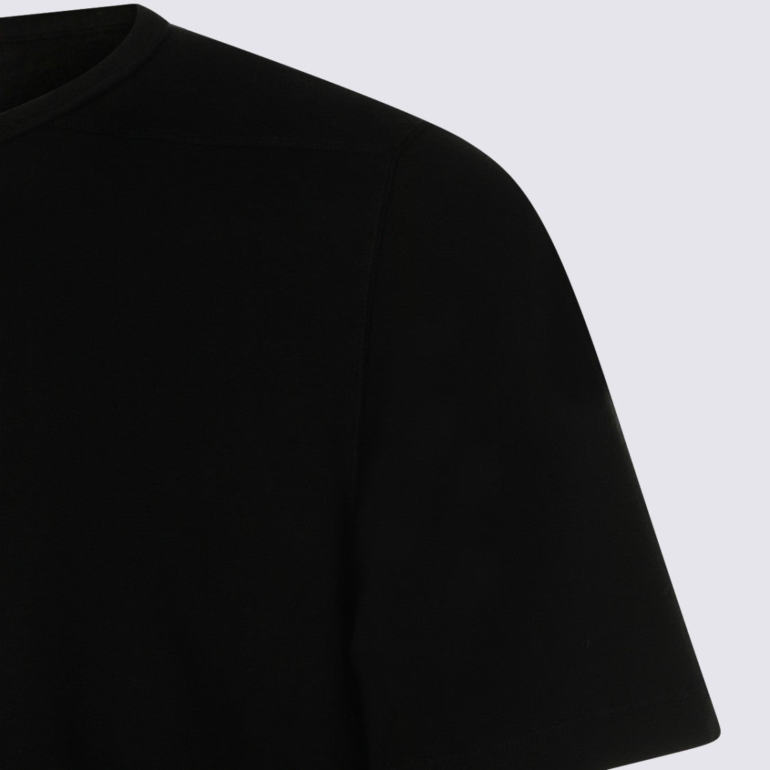 Drkshdw By Rick Owens Minimalist Black Short-Sleeve T-Shirt With Crew Neckline