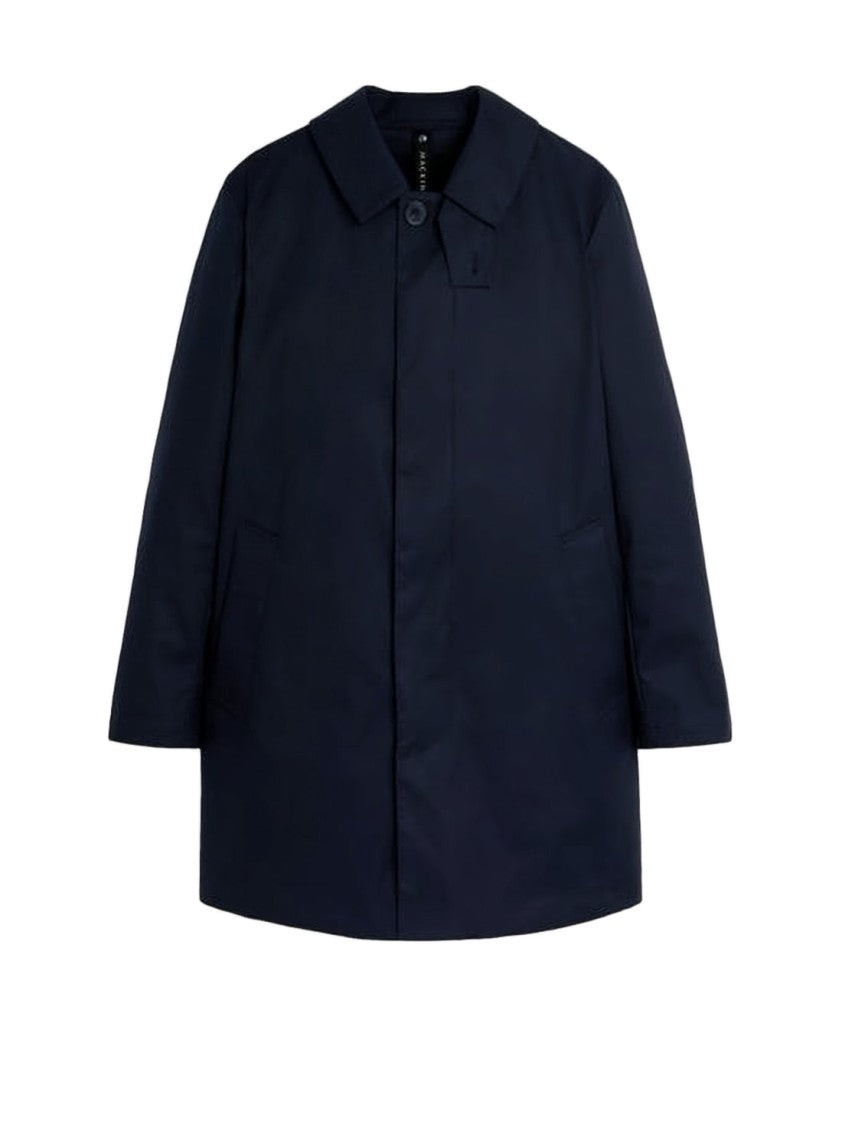 Mackintosh Blue Mackintosh Jacket With Concealed Buttons