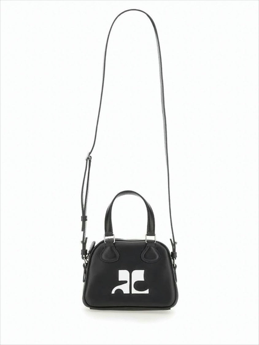 Courrèges Structured Cowhide Leather Tote Bag