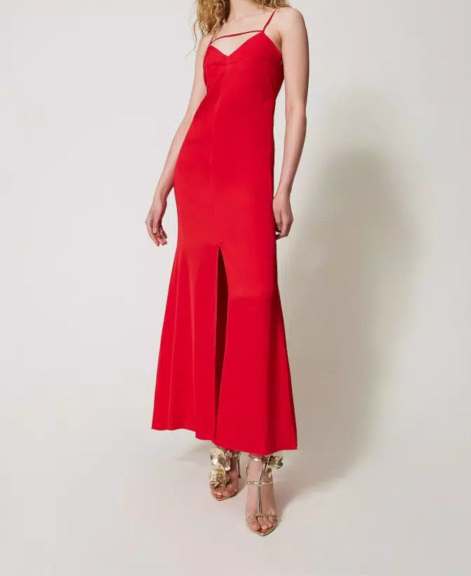 Twin-Set Long Spaghetti Strap Dress