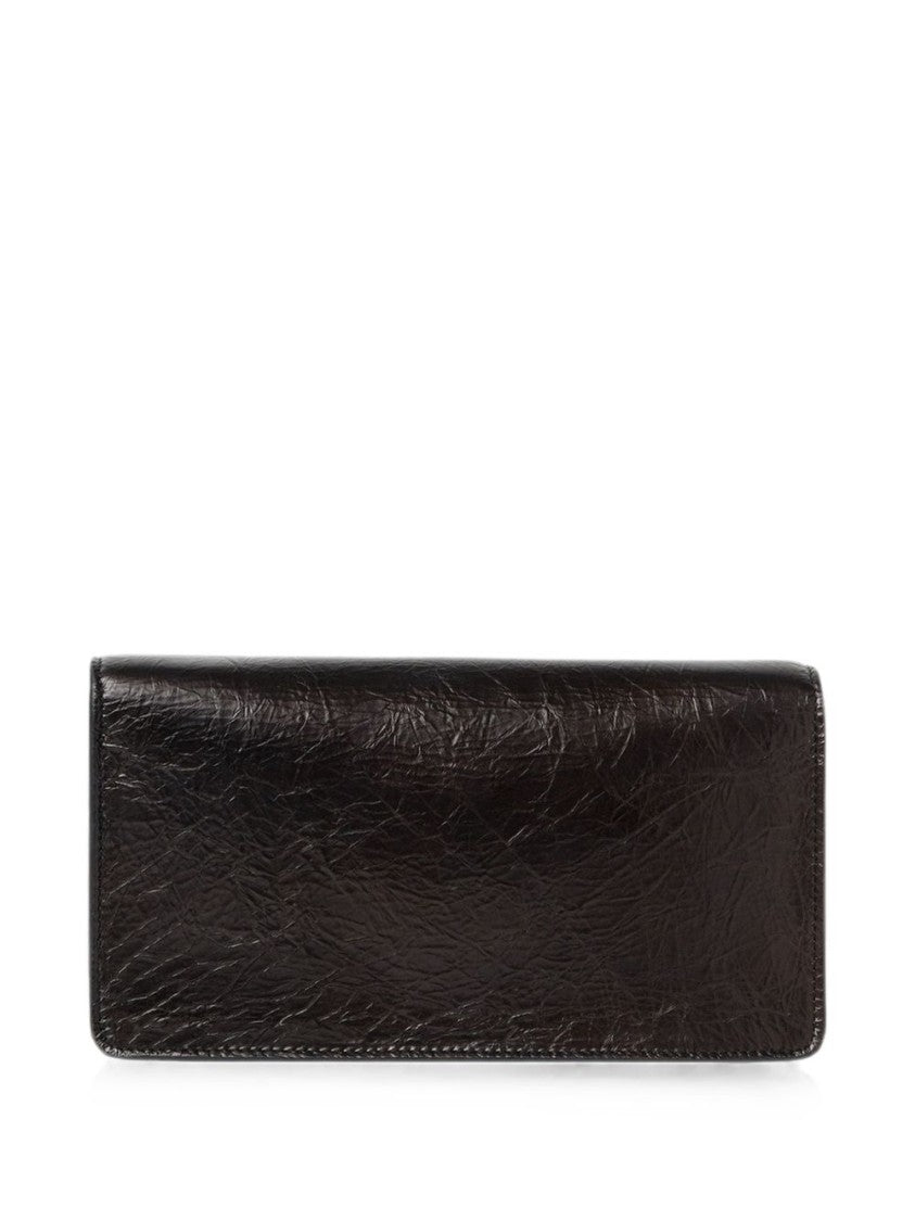 Fendi Tube Textured Leather Adjustable Strap Wallet
