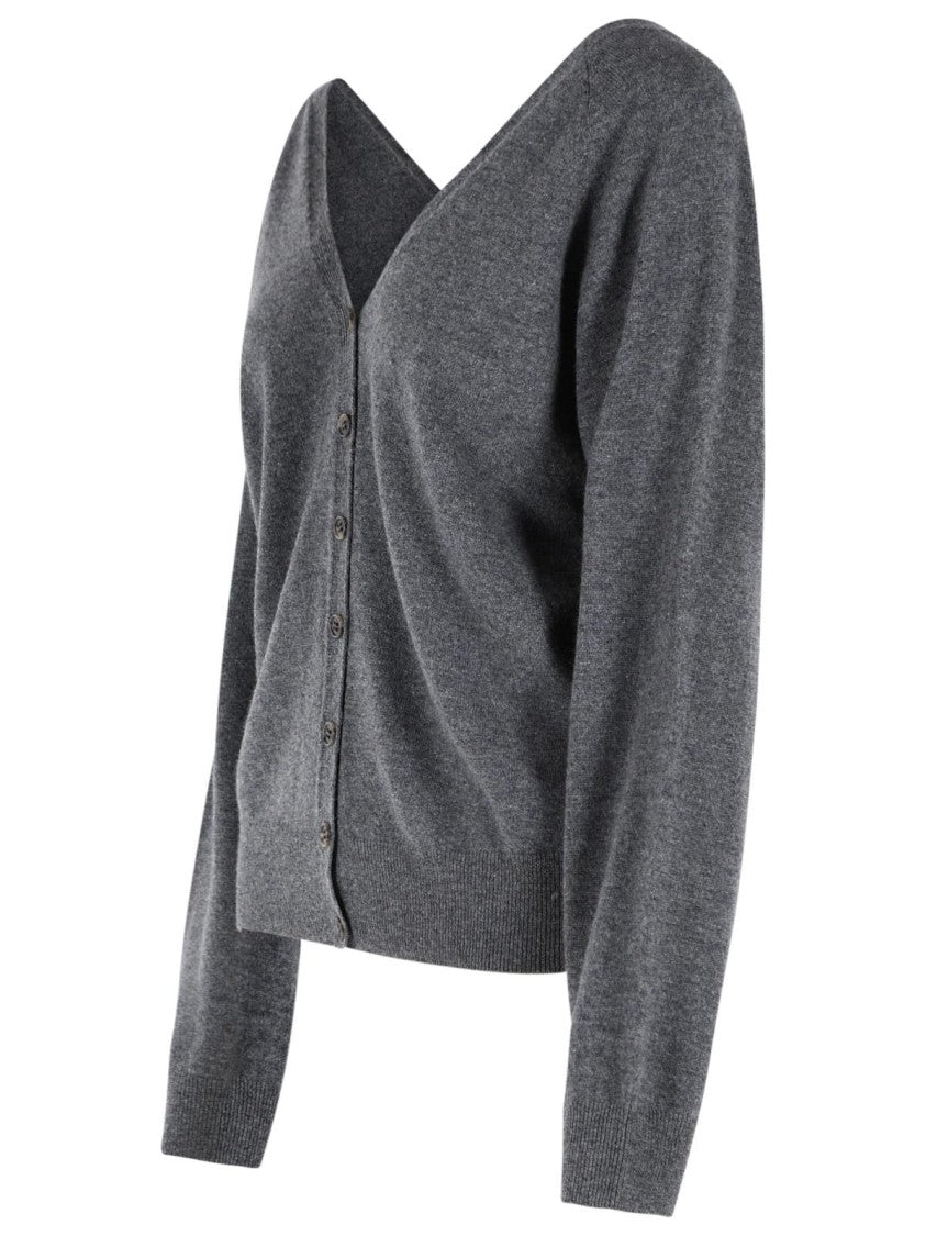 Lisa Yang 'Jiani' Grey Cashmere Cardigan