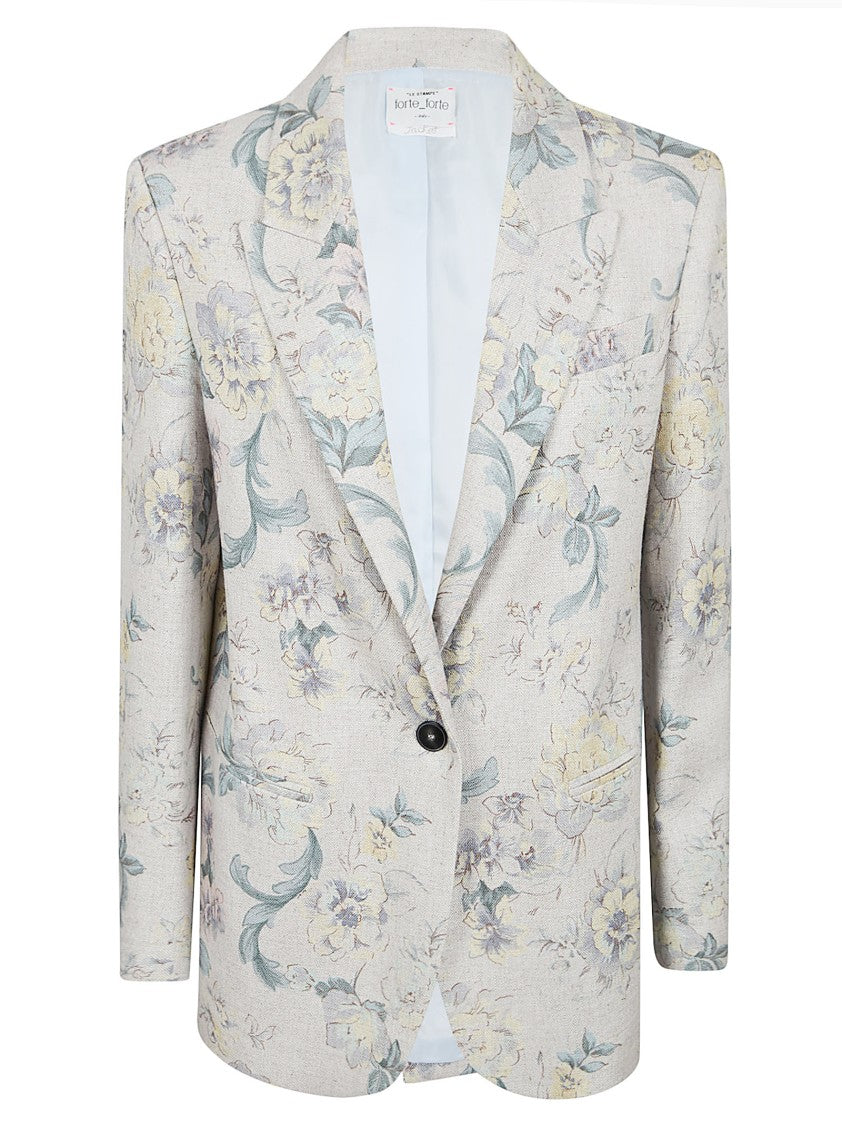 Forte Forte Peonia My Love Linen And Viscose Hopsack Jacket