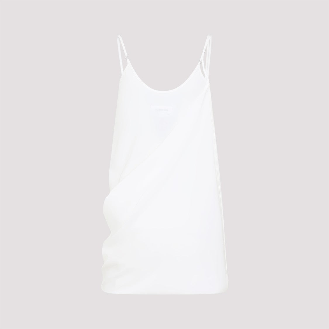 Mm6 By Maison Margiela Draped Silk Mini Dress With Adjustable Straps