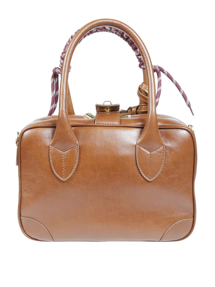 Golden Goose Vita Leather Braided-Handle Tote Bag