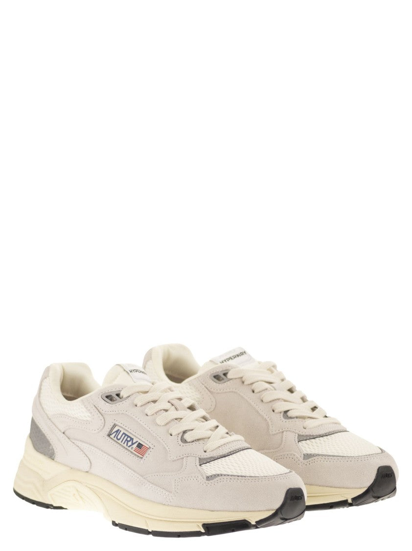 Autry Hyperway - Suede And Mesh Trainers