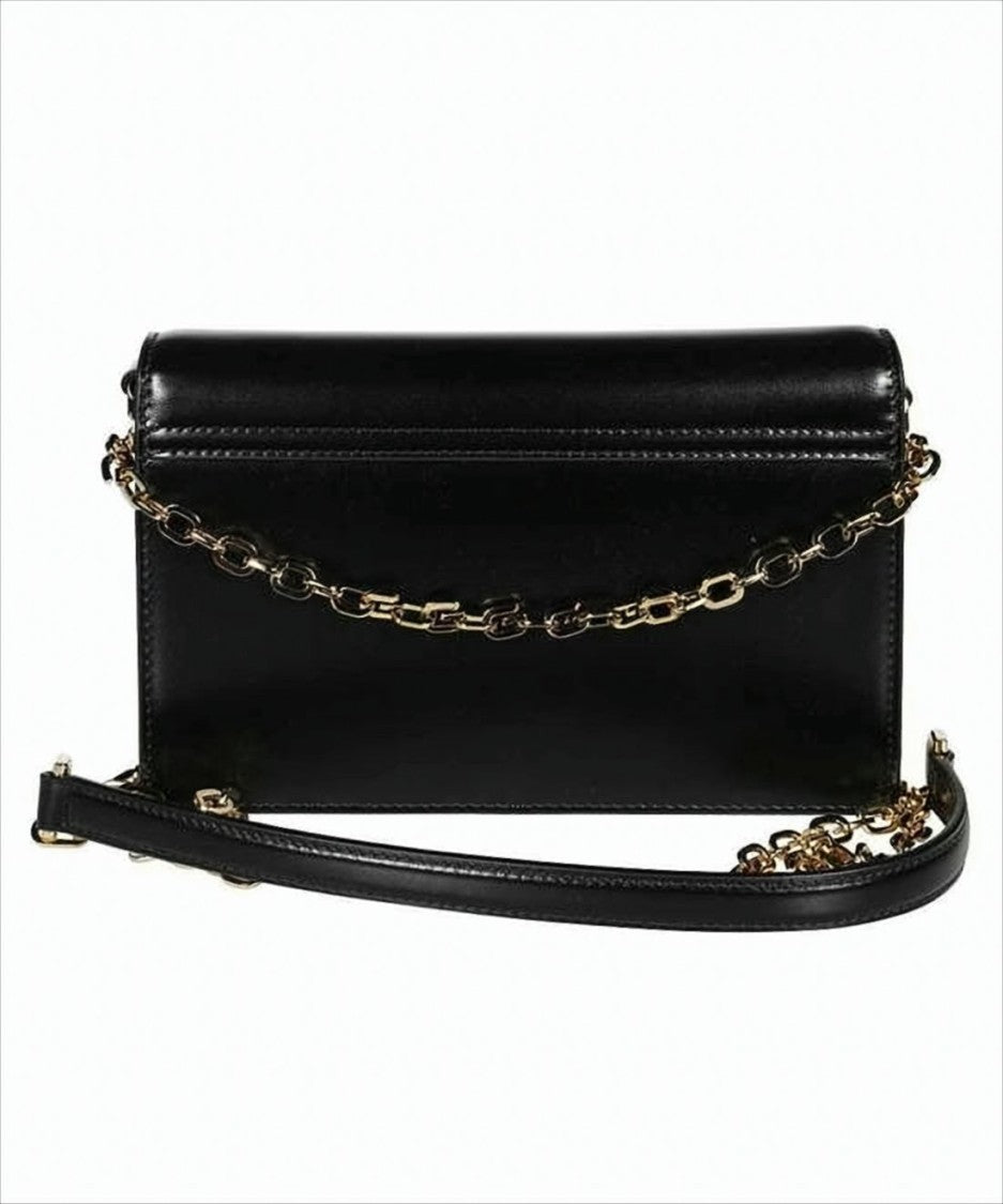 Givenchy Rectangular Shoulder Bag With Gold-Tone Clasp And Chain Strap