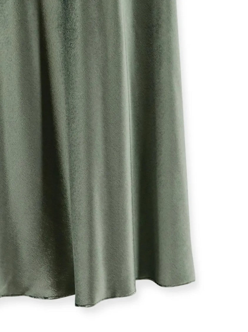 Alberta Ferretti Flowing Silhouette Skirt With Soft Drape