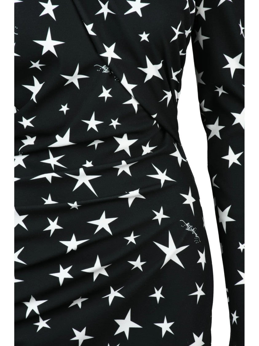 Aniye By Close-Fitting Mini Dress With All-Over Star Pattern