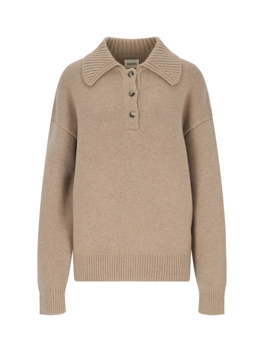 Khaite "Bristol" Beige Cashmere Sweater