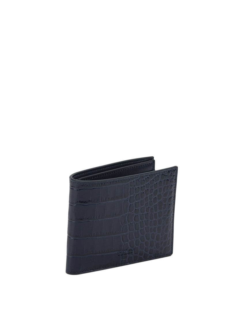 Tom Ford Crocodile Print Leather Wallet