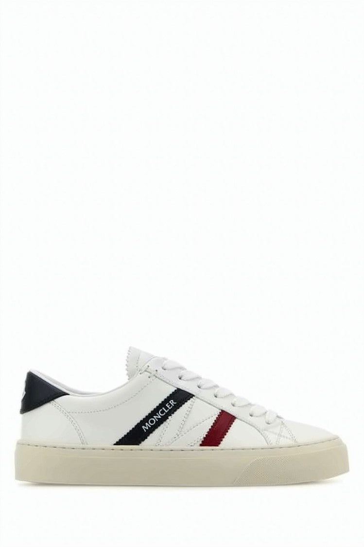 Moncler Low-Top Sneakers With Contrasting Diagonal Stripes