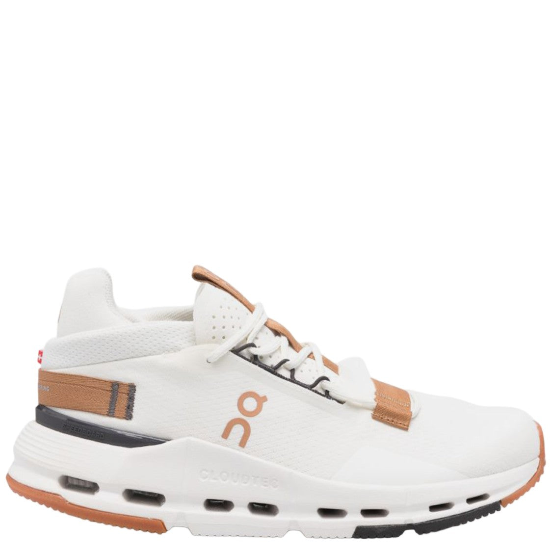 On Running Round Toe Sneakers With Front Lacing