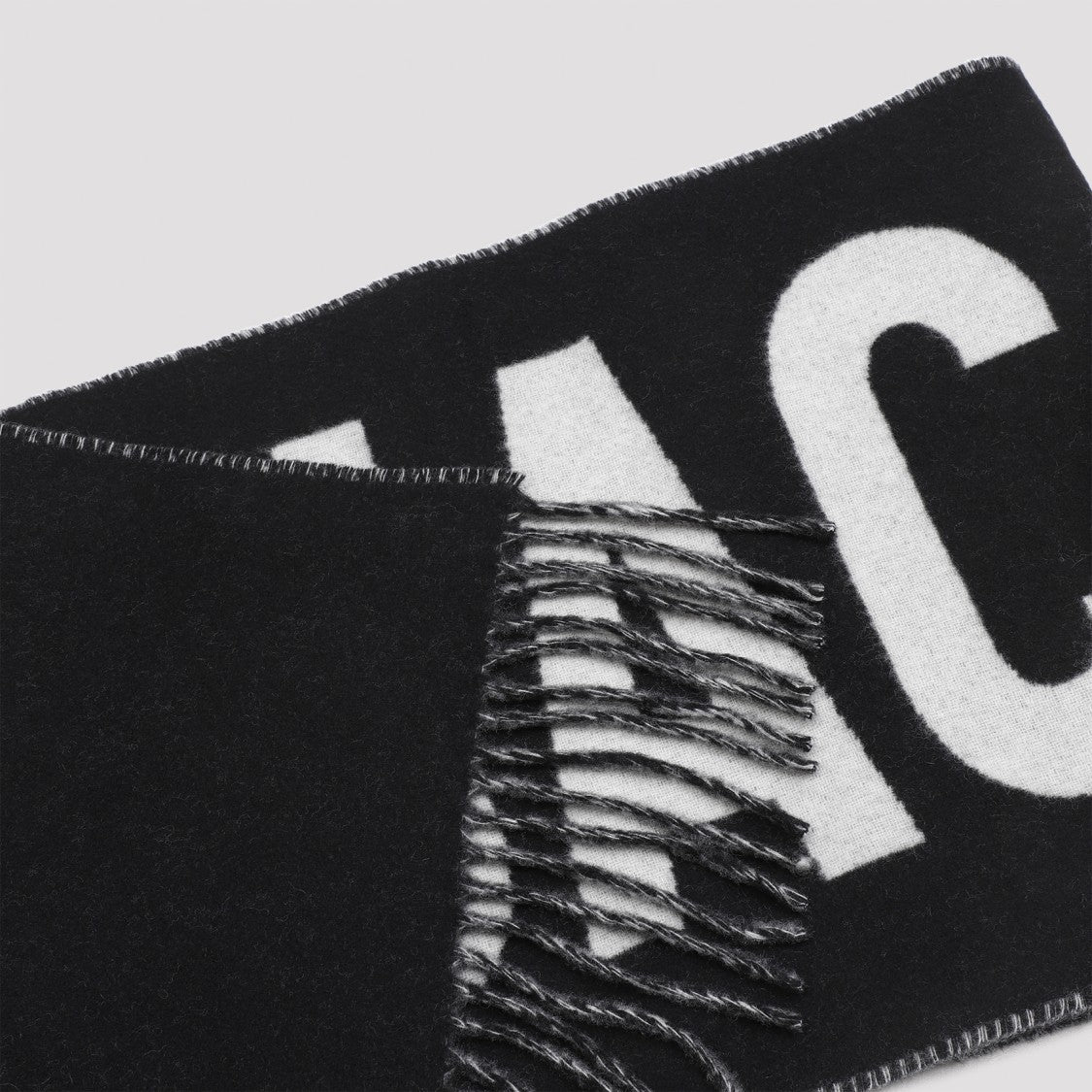 Jacquemus Black Wool Logoed L'écharpe Scarf