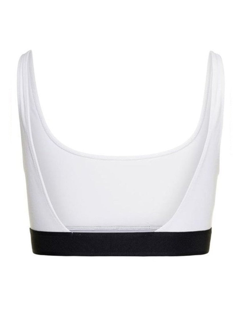 Tom Ford Square Neck Logo Band Modal-Blend Bralette