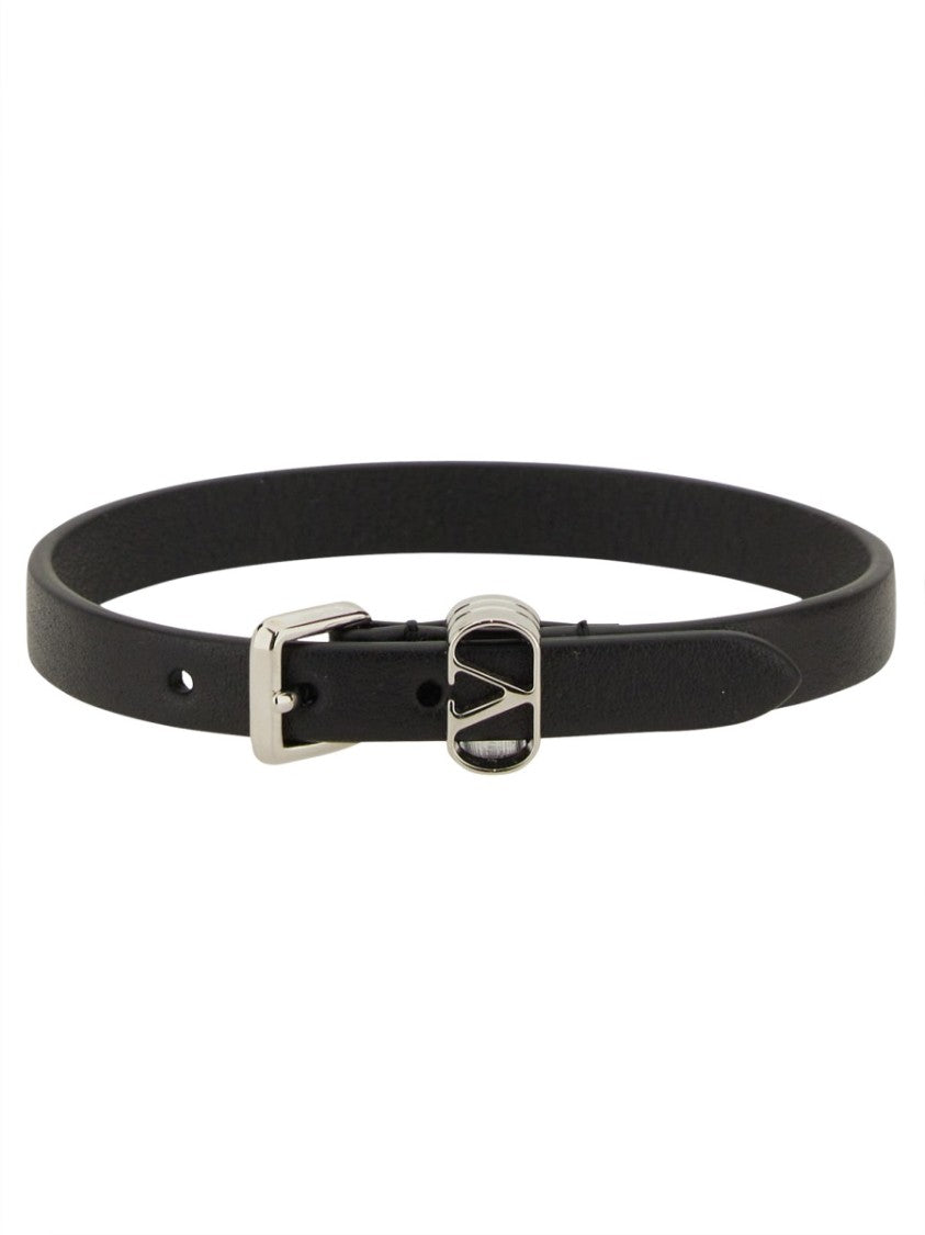 Valentino Garavani Calfskin "Ovalette" Bracelet
