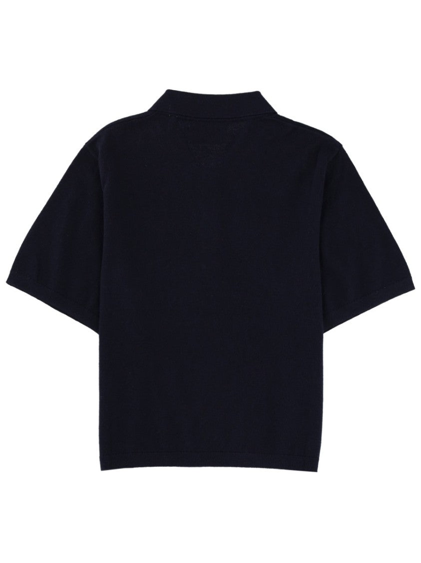 Isabel Marant Étoile Althea Cotton Wool Cropped Polo Shirt