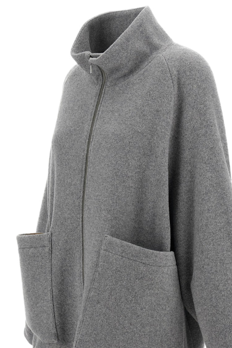 Barena Grey Grecale Ultra-Soft Double Wool Jersey Sweater