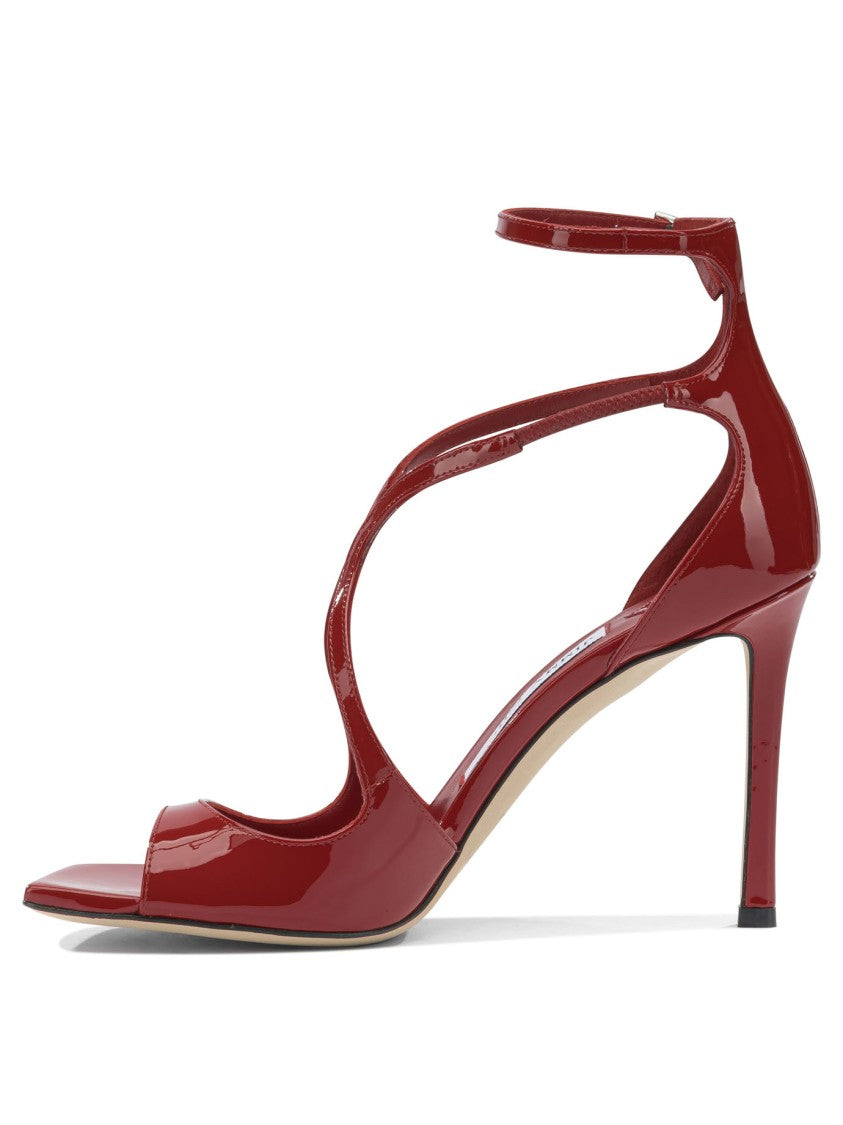 Jimmy Choo Strappy Red Sandals