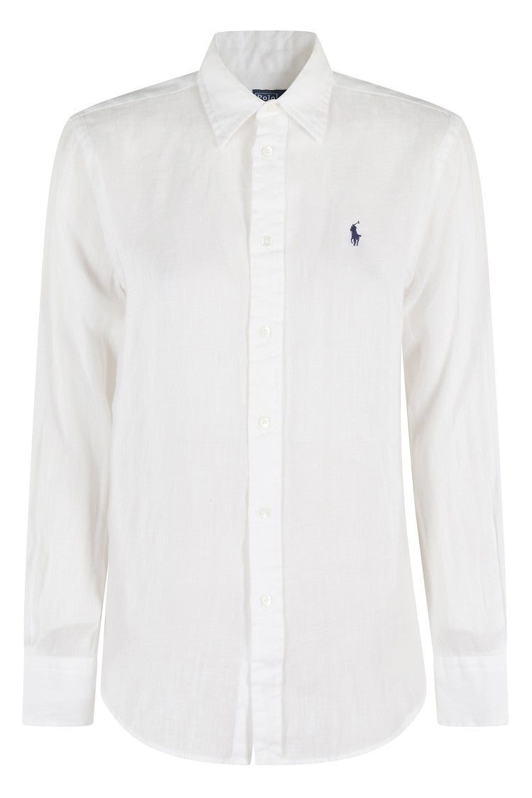 Polo Ralph Lauren Classic White Linen Shirt