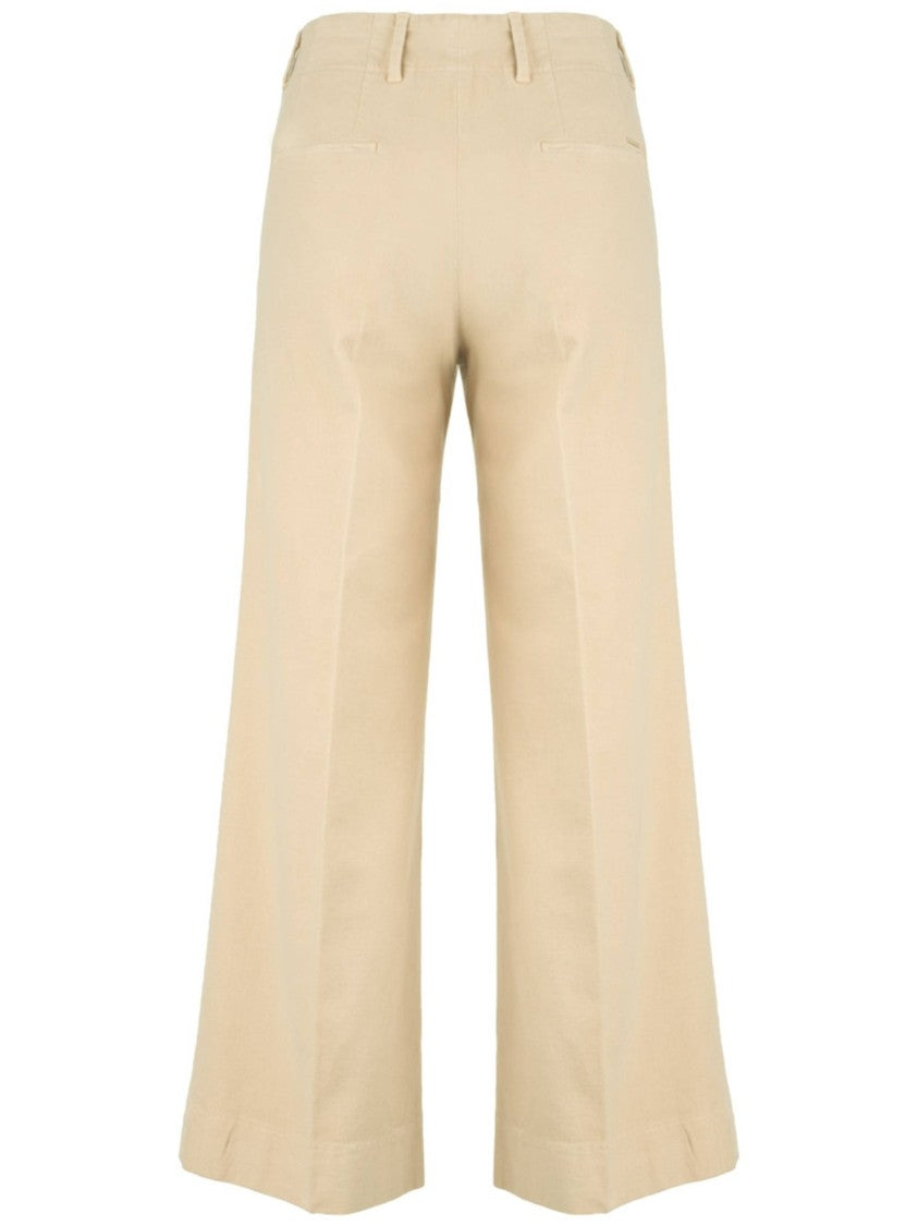 Incotex Black Cropped Wide-Leg Tailored Trousers